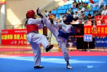 2017年江苏省青少年跆拳道锦标赛在南京六合举行